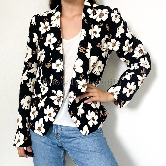 loft floral blazer